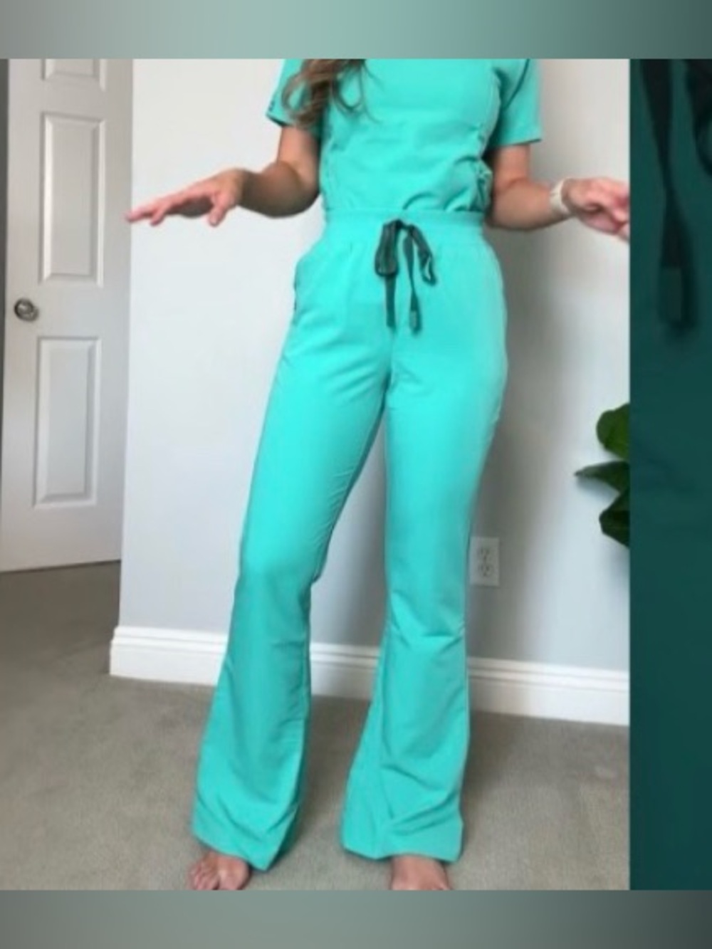 Figs Flare Teal Set